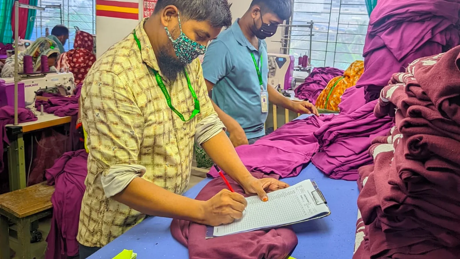 Actual Garment Manufacturing Craftsmanship at Sabah Designers